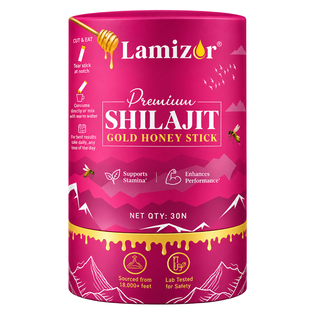 KSM-66 Ashwagandha Shilajit Gold Honey Sticks